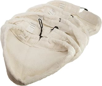 Pano mikrofibre për mop me avull, Adler, kompatibile CR 101/AD 7003, set 5 copë, bardhë