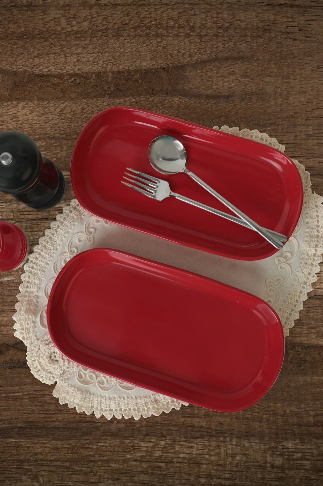 Set pjatash servirëse, 2 copë, Hermia Concept, e kuqe, ST080202F506A000000MAKYK00