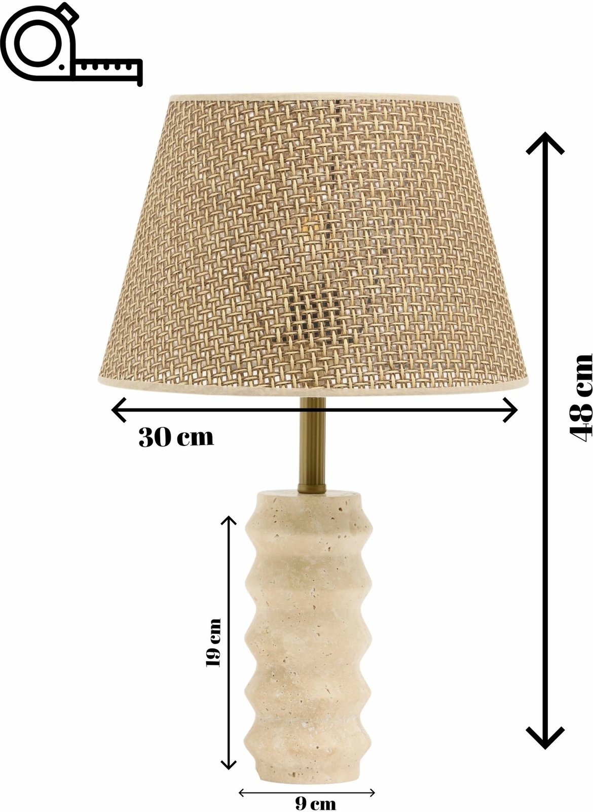 Llambë tavoline Opviq, Meya, ngjyrë kafe