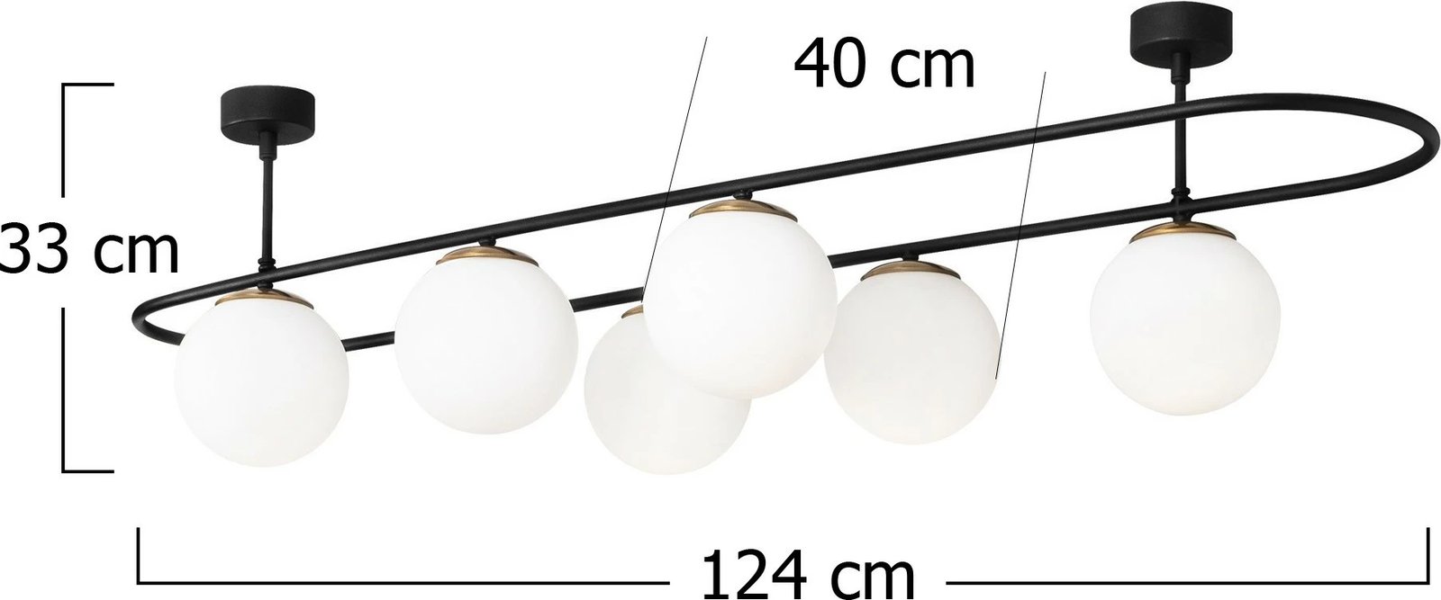 Llambadar Opviq, Abaküs - 4911, ngjyrë e zezë dhe e bardhë