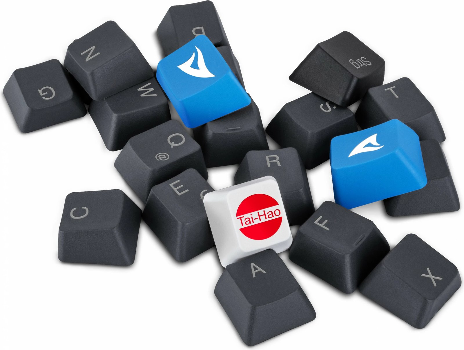 Tasta Sharkoon SKILLER SAC20 S4, 61 copë, ISO, QWERTZ, e zezë