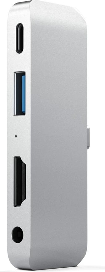 Dock laptopi Satechi ST-TCMPHS, USB Type-C, HDMI, USB 3.2, Argjendtë
