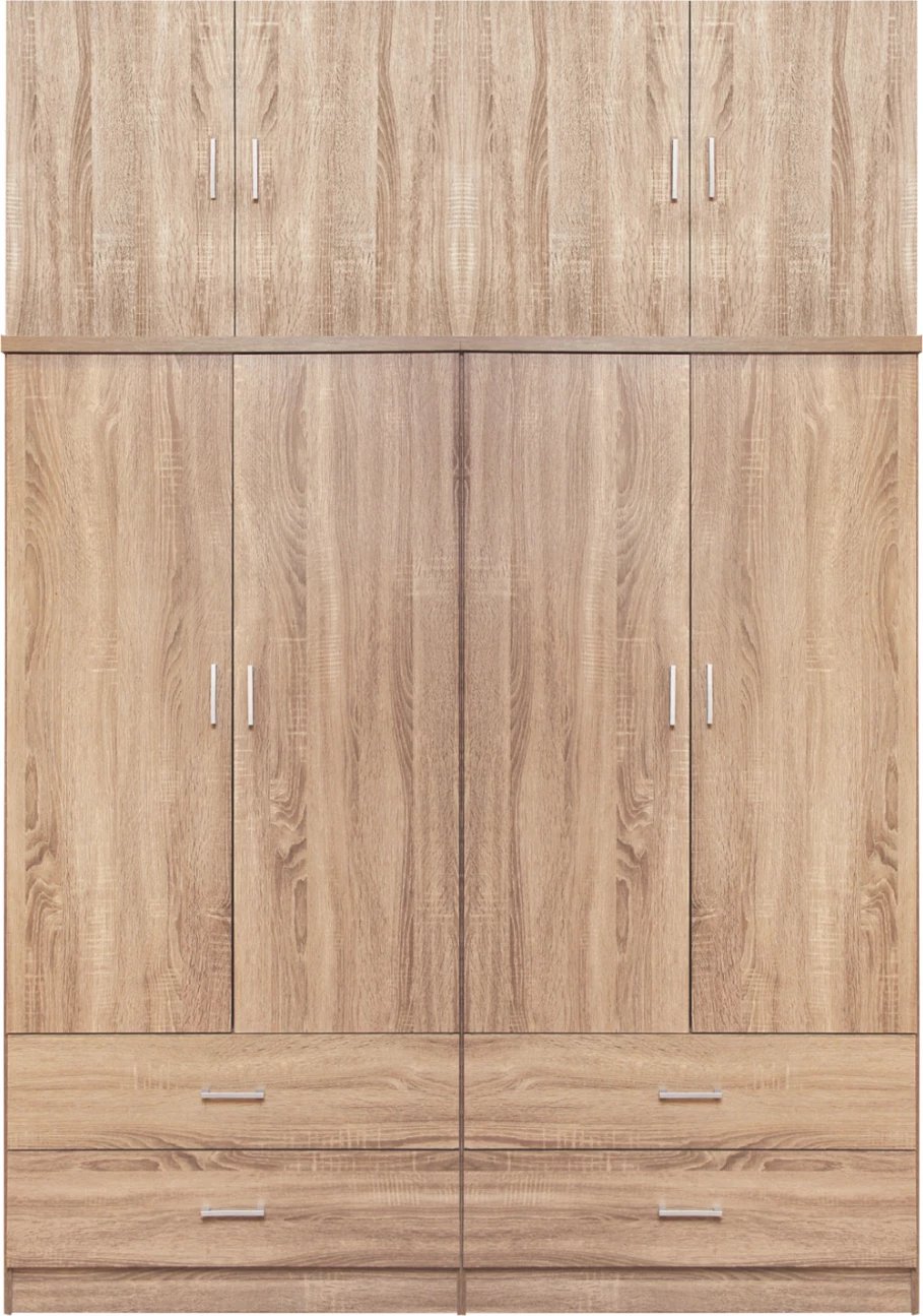 Set 4 pjesë Gardërobë 4 pjesë me papafingo dhe 4 sirtarë Sonama 160x42x241 FH11352.02