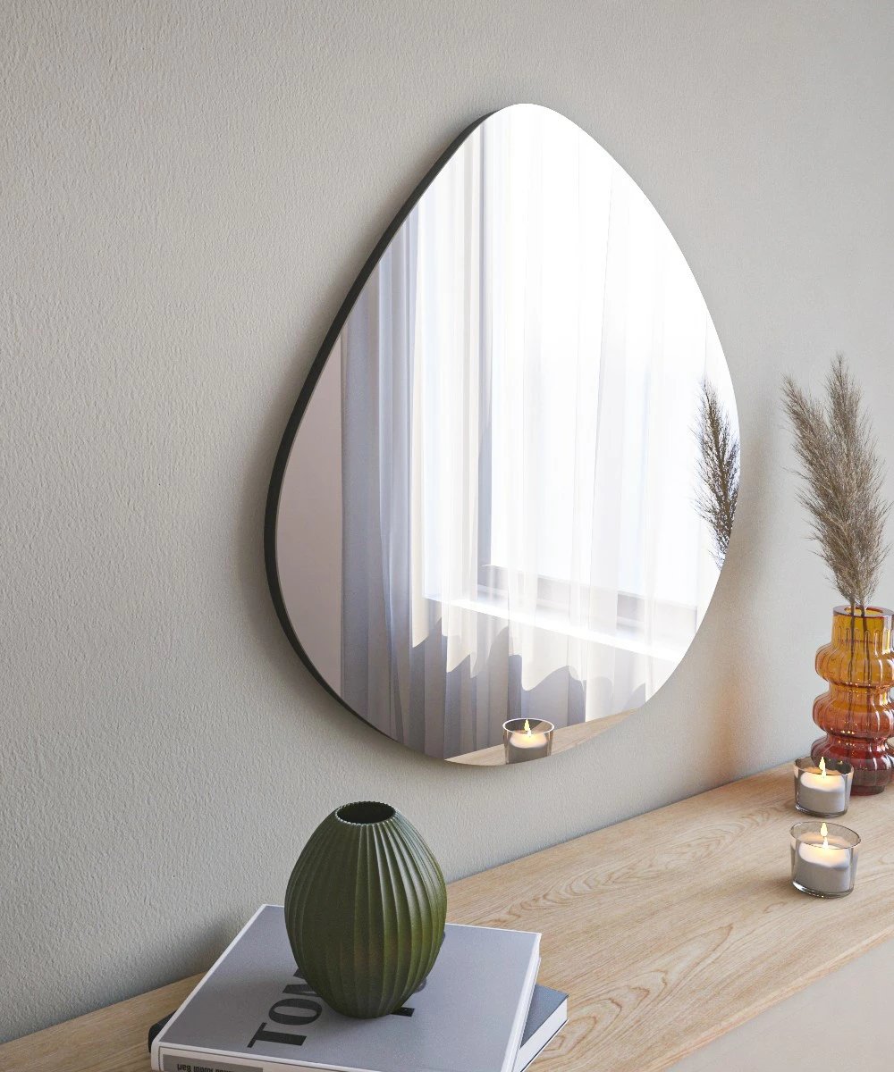 Pasqyrë murale Hanah Home, Besso, e zezë