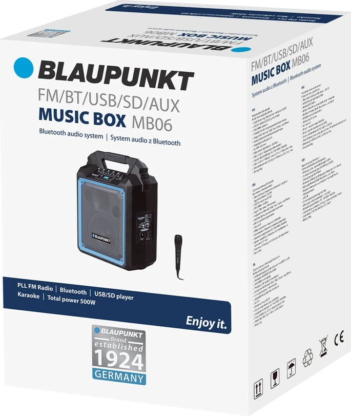 Blaupunkt Altoparlant audio sistem me bluetooth MB06