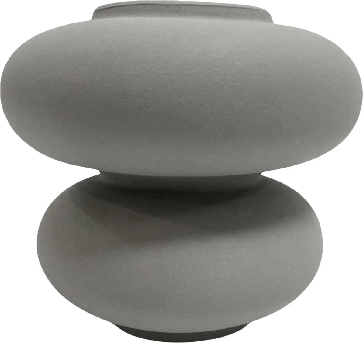 Dekor tavoline prej qeramike, ngjyrë gri mat, FH4629.03, Φ18x17H cm Dekor tavoline prej qeramike, ngjyrë gri mat, FH4629.03, Φ18x17H cm