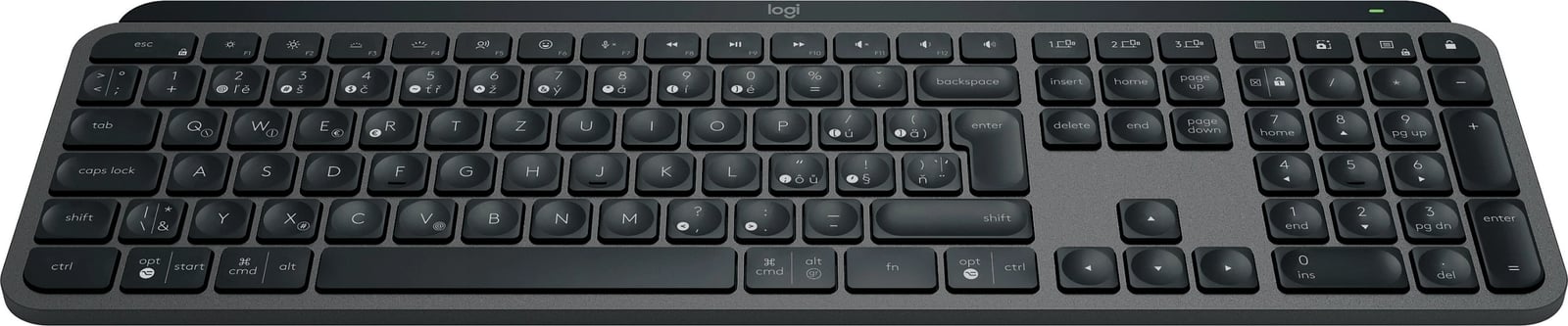 Tastierë Logitech MX Keys S, wireless, QWERTZ, LED, grafit