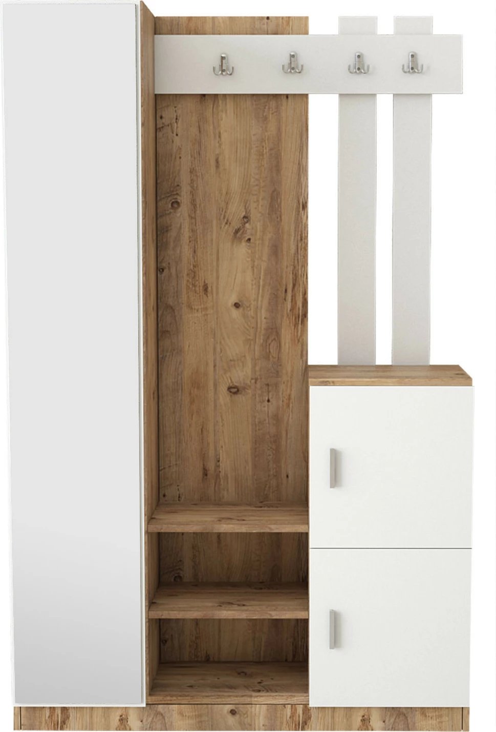 Stendë korridori Hanah Home, Dd7-Aw, ngjyrë pishë Atlantike dhe e bardhë