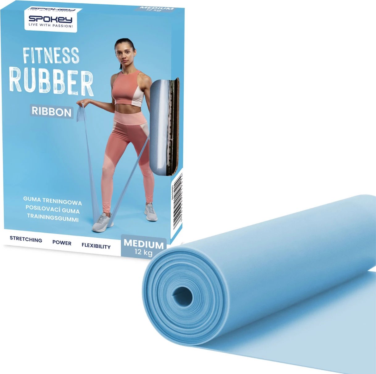Shirit fitnesi Spokey për të gjithë, blu