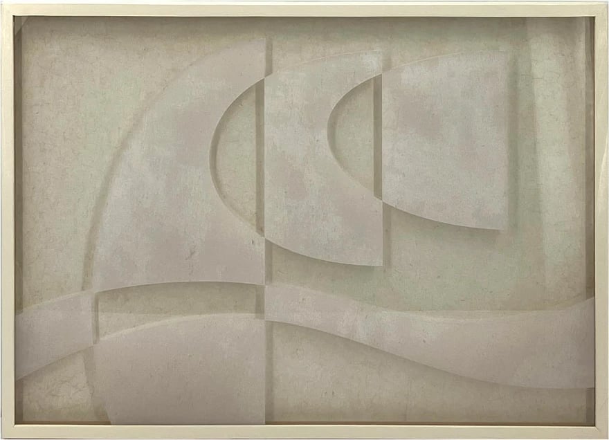 Pikturë dekorative Airy Shadows, dru, bezhë, 70x50x3cm