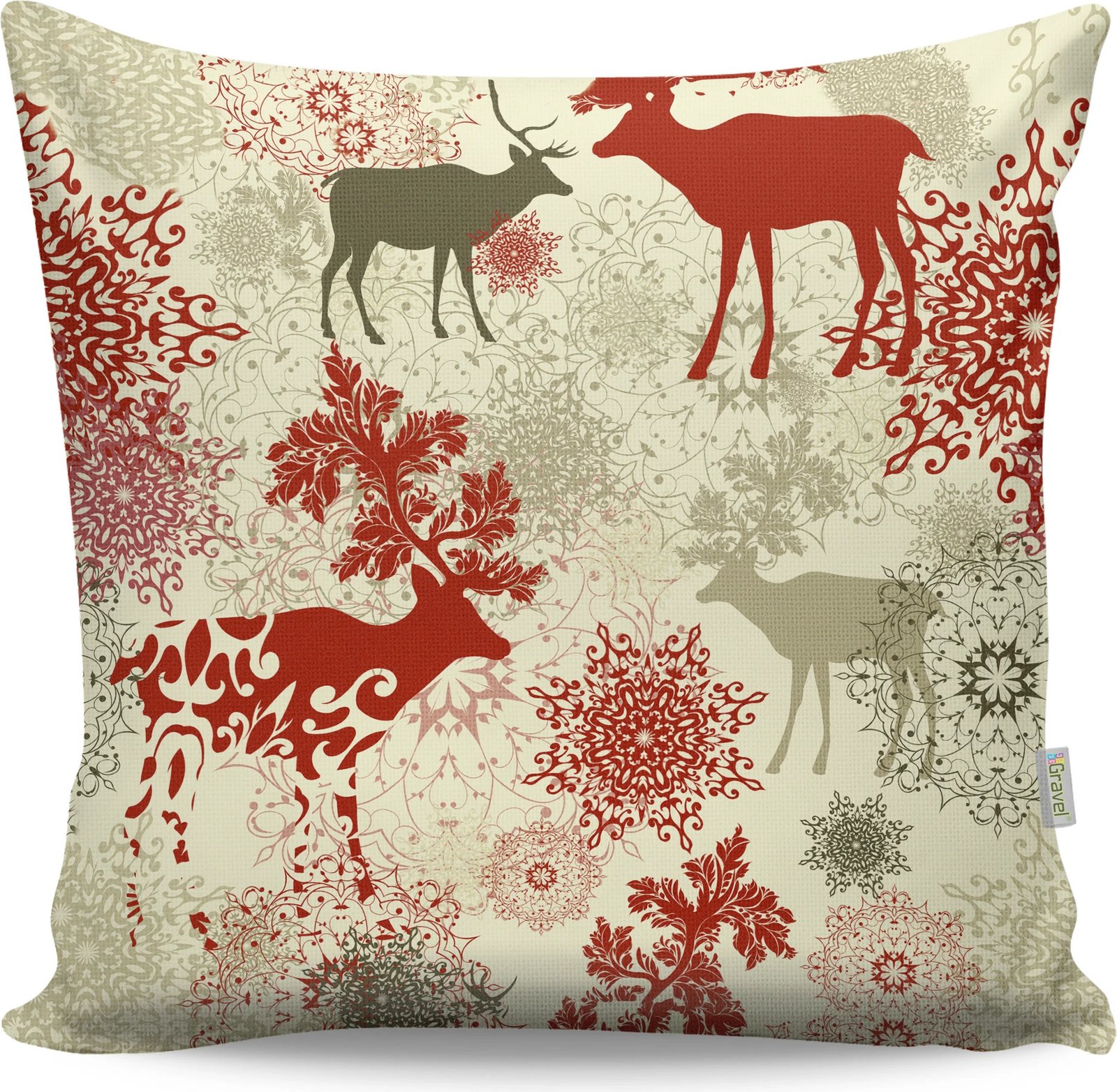 Jastëk dekorativ Aberto Design, A12944, shumëngjyrësh, 43x43cm