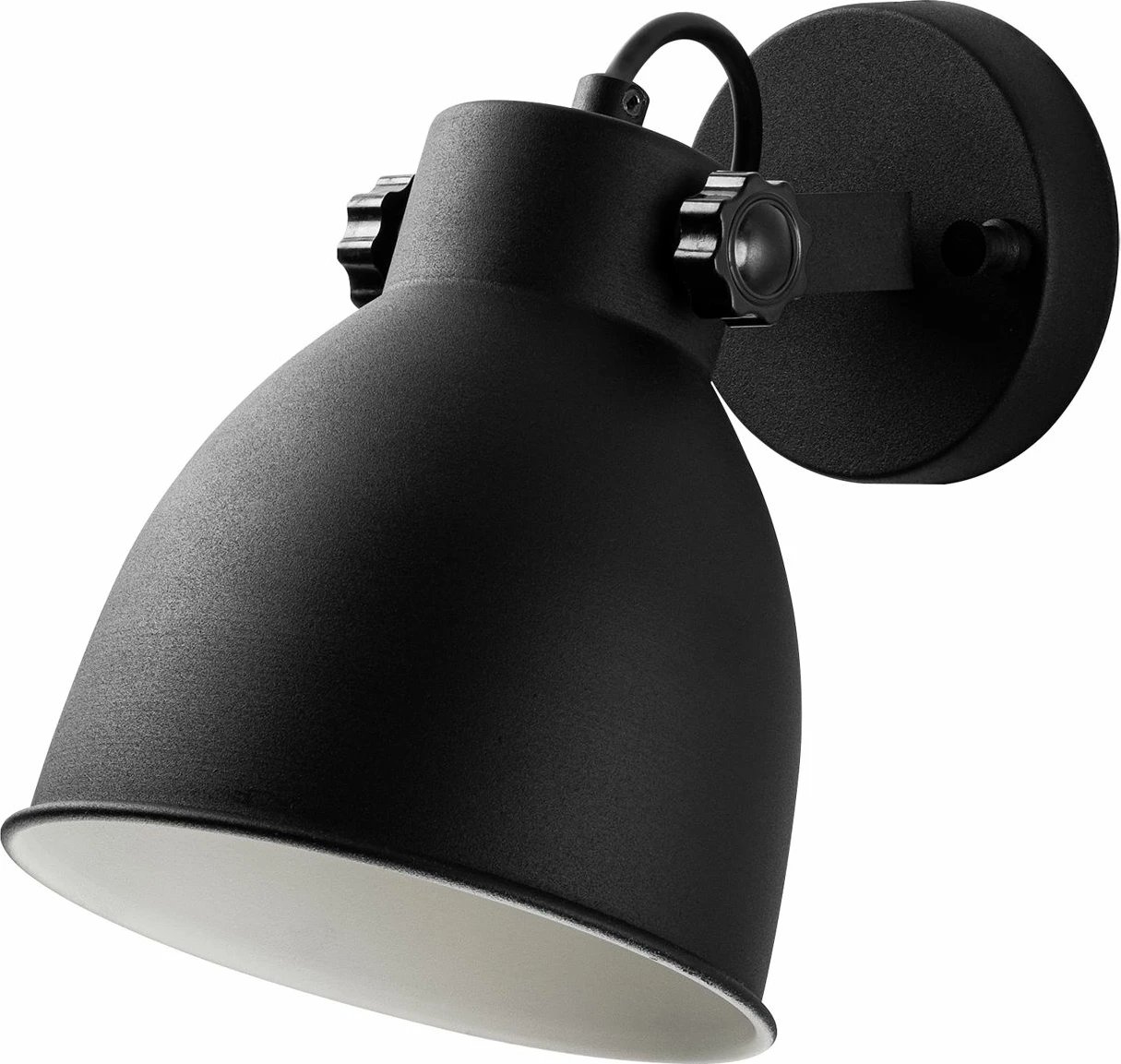 Llambë muri Opviq, Spotkafası, e zezë, 16x26x17cm