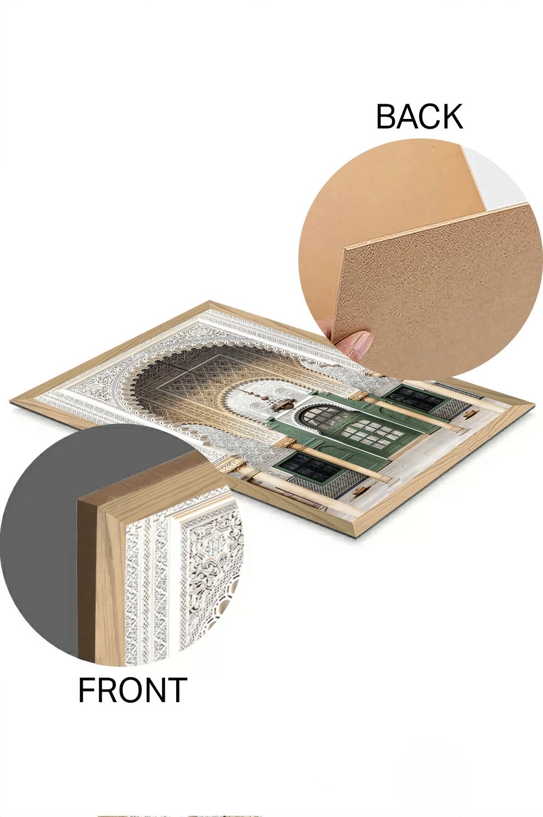 Pikturë dekorative murale Wallity, Tekhammdf38, shumëngjyrëshe, 33x48cm