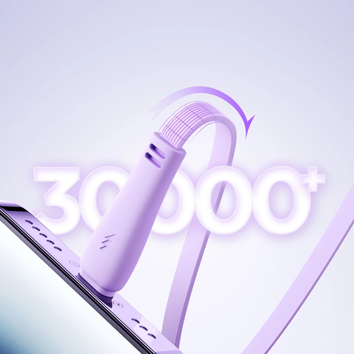 Kabllo 3-në-1 Joyroom Colorful Series S-A40, 1m, USB-A në USB-C/Lightning/microUSB, vjollcë