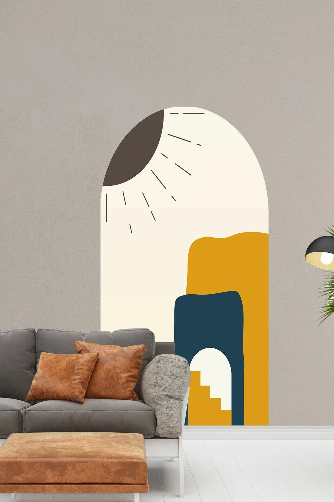 Sticker dekorativ për mur Wallity, ERSYSTCKR27, shumëngjyrësh, 80x140cm