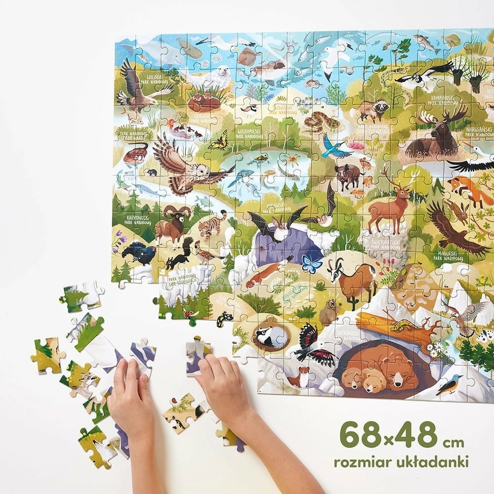 Puzzle edukativ CzuCzu Wild Puzzle National Parks, 200 pjesë