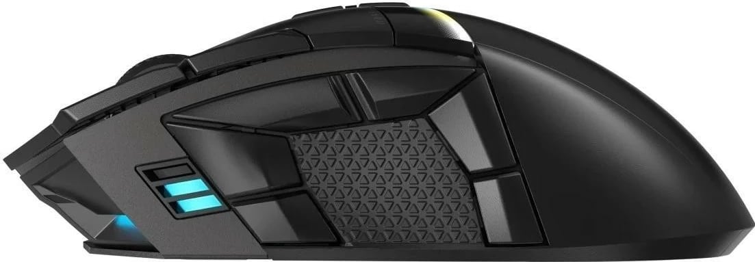 Maus Corsair Darkstar, RGB, pa kabllo, i zi