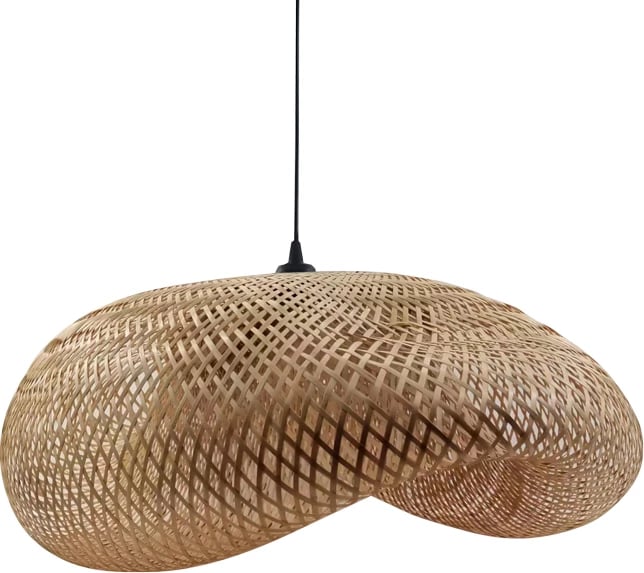 Dritë tavani Lighty Inart E27 bambu natyrale D42χ13cm