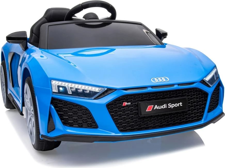 makinë elektrike për fëmijë, Milly Mally Audi R8 Spyder, 12V 2x30W, 1 ulëse, telekomandë, rrota EVA, blu