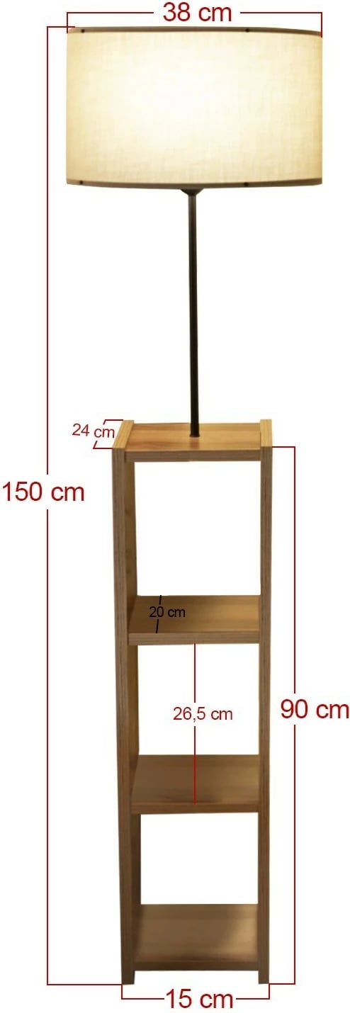 Llambë dyshemeje prej druri, Opviq, AYD-3150, ngjyrë mink