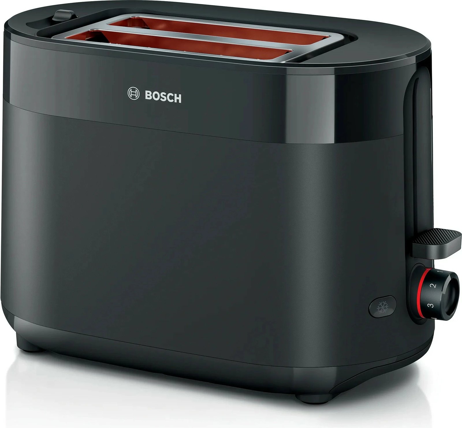 Tostues Bosch TAT2M123, 2 feta, plastikë, 950W, i zi