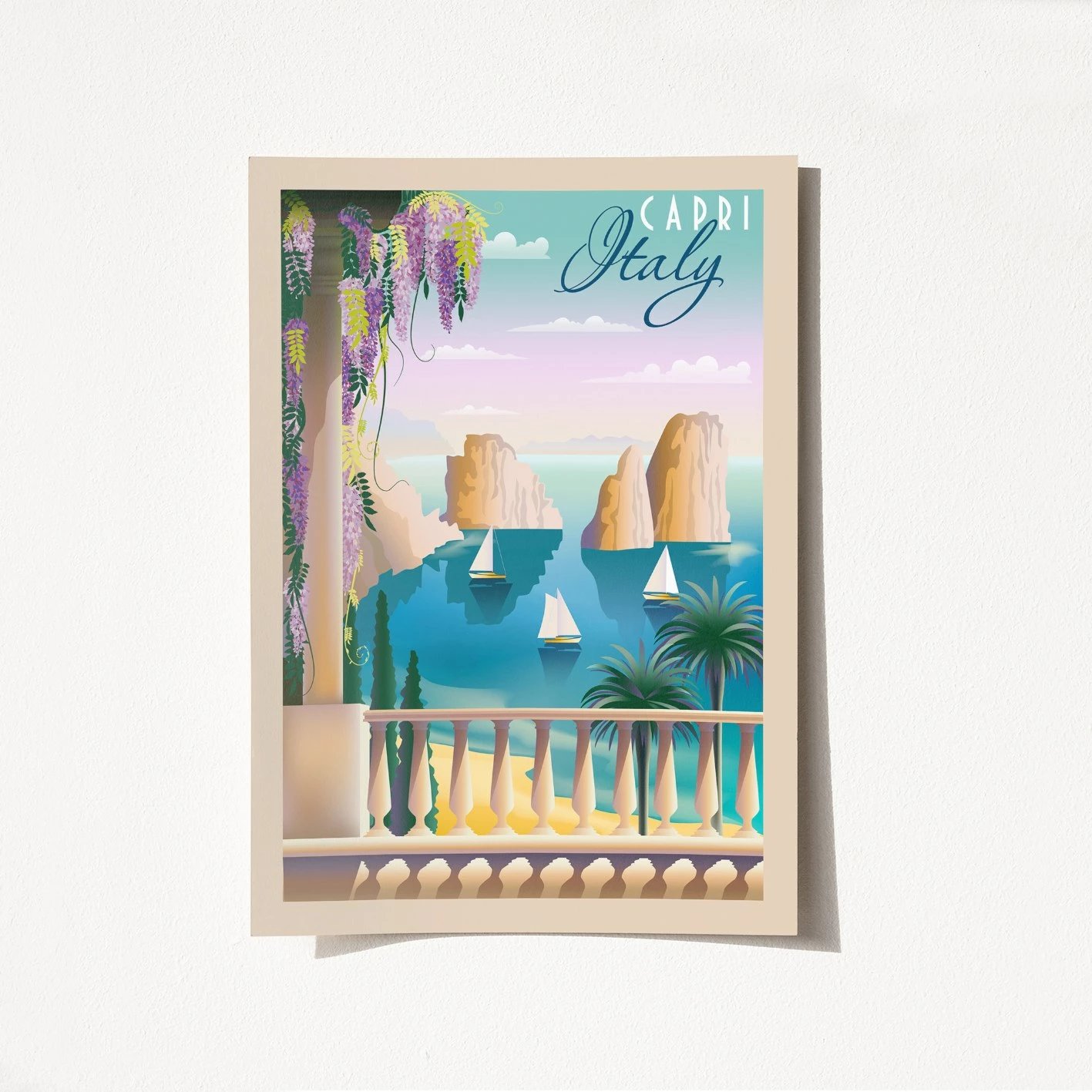 Poster A4, Wallity, Itali - 1960