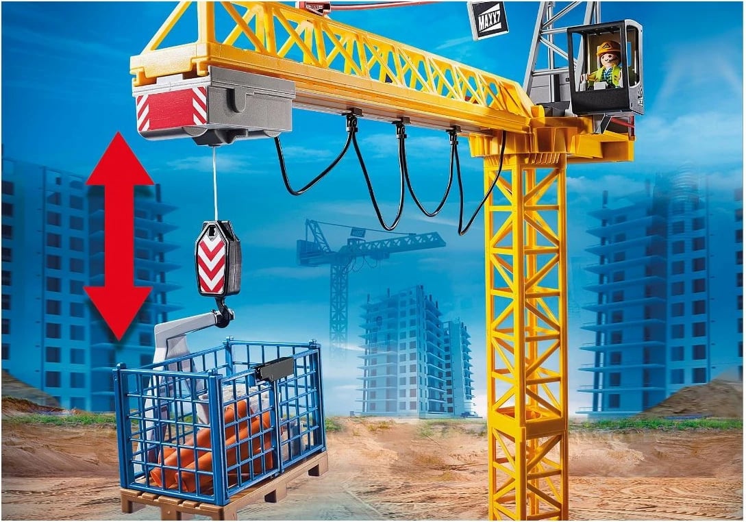 Set vinç me telekomandë, Playmobil City Action 70441, 80 pjesë, RC IR, mosha 5+