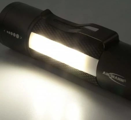 Dritë dore ANSMANN 1600-0137, LED, 3 nivele, IP54, e zezë/e bardhë