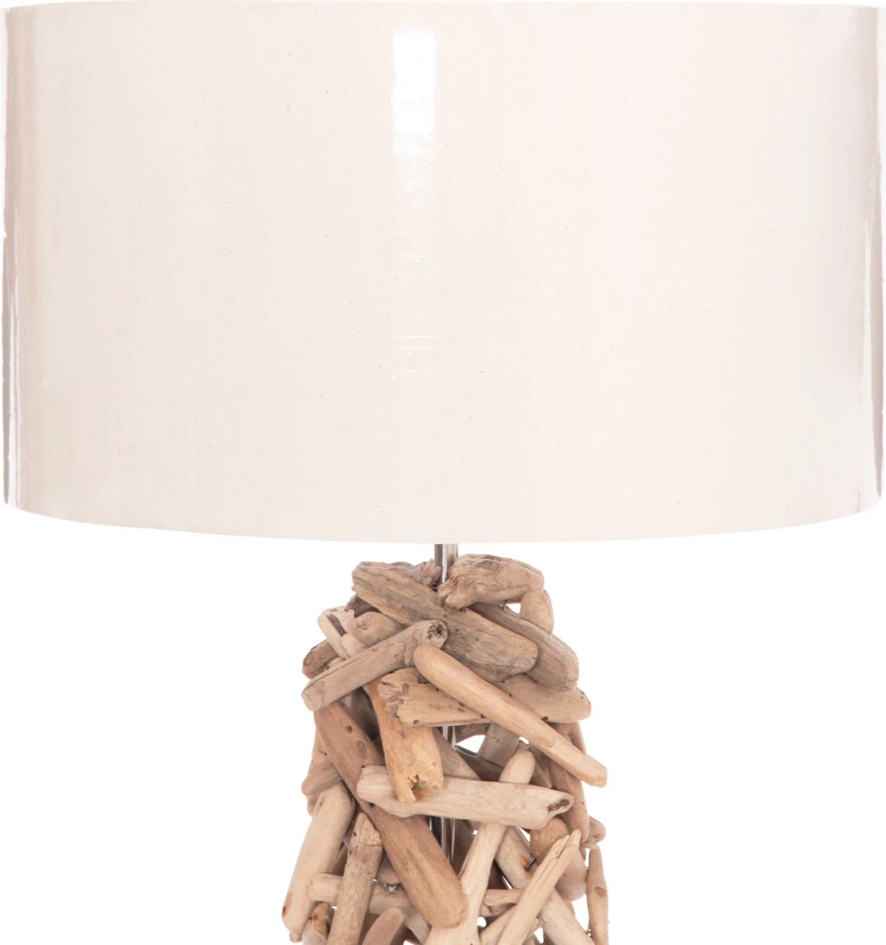 Llambë dyshemeje dekorative ALTAR, dru bregdeti, kapak PVC i bardhë, Φ45x153cm