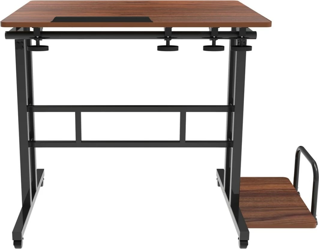 tavolinë mobile me rregullim lartësie, Maclean, MC-124 B, 80x60 cm, lartësia 67–115 cm, ngarkesa max 50 kg, e zezë