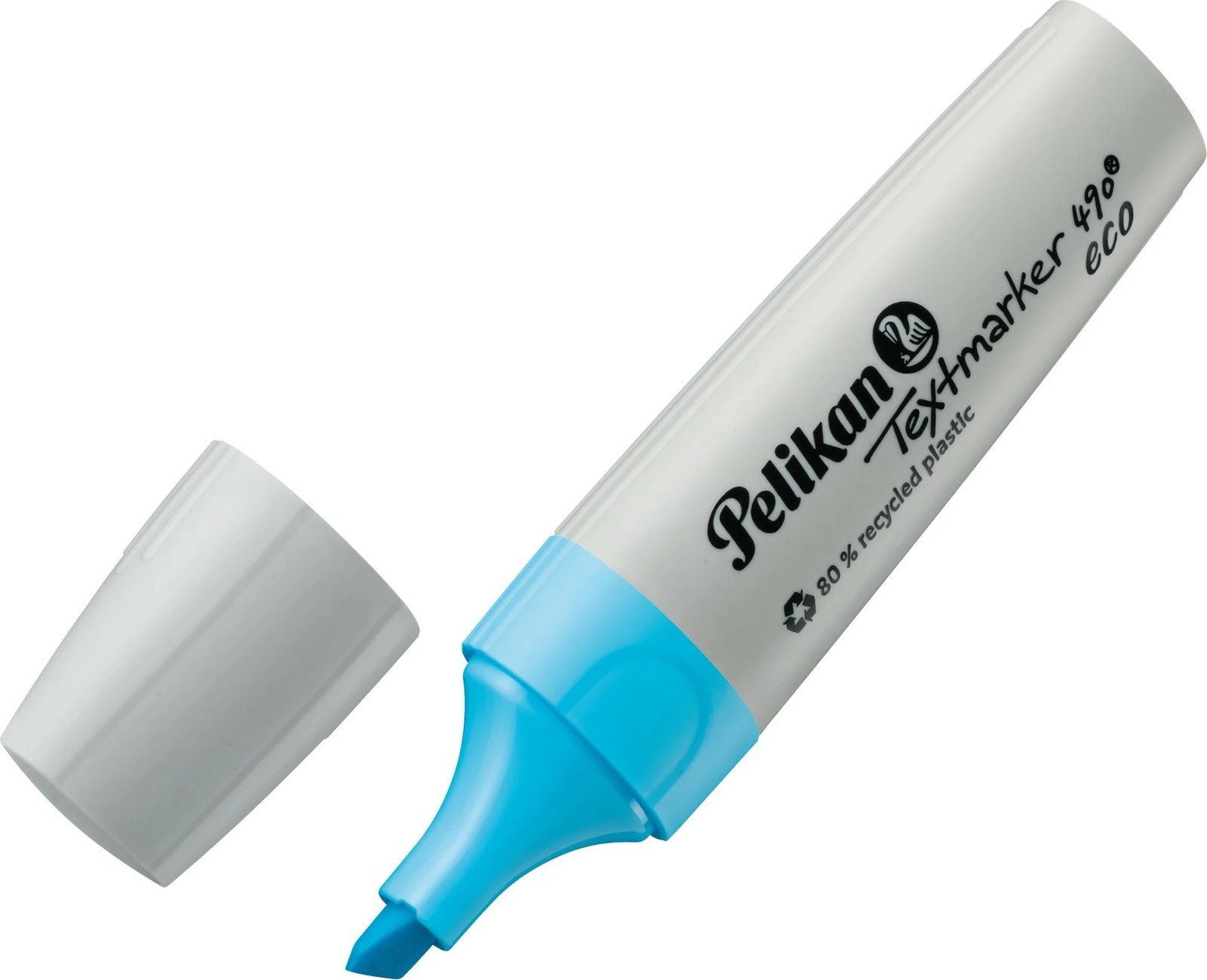 Set markues tekstesh Pelikan Textmarker 490 eco, 6 copë, majë e pjerrët, ngjyra të ndryshme