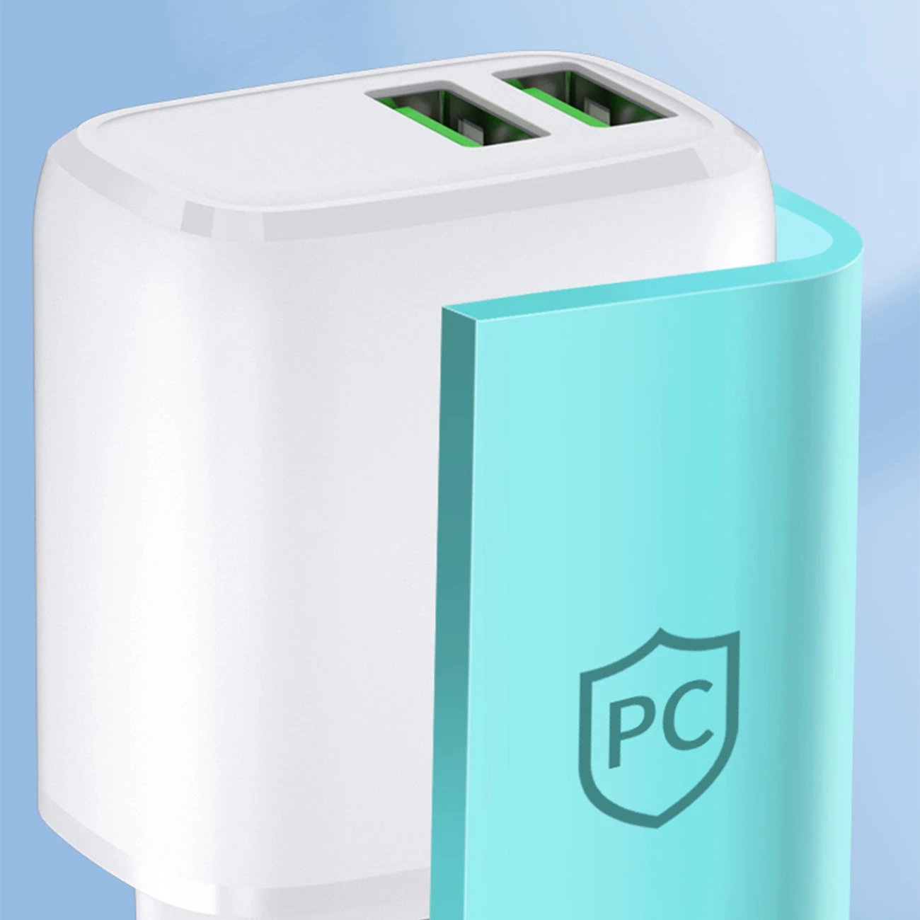 Karikues muri Wozinsky CUWCW, 2 x USB-A, 2.4A, i bardhë