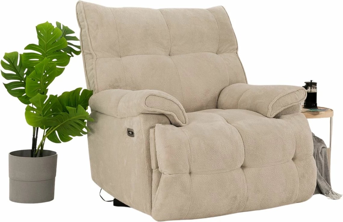 Karrige relaksuese elektrike Atelier del Sofa, krem