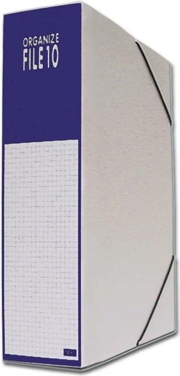 Kuti dosjesh NEXT, H36x27x10cm, Bardhë dhe Blu