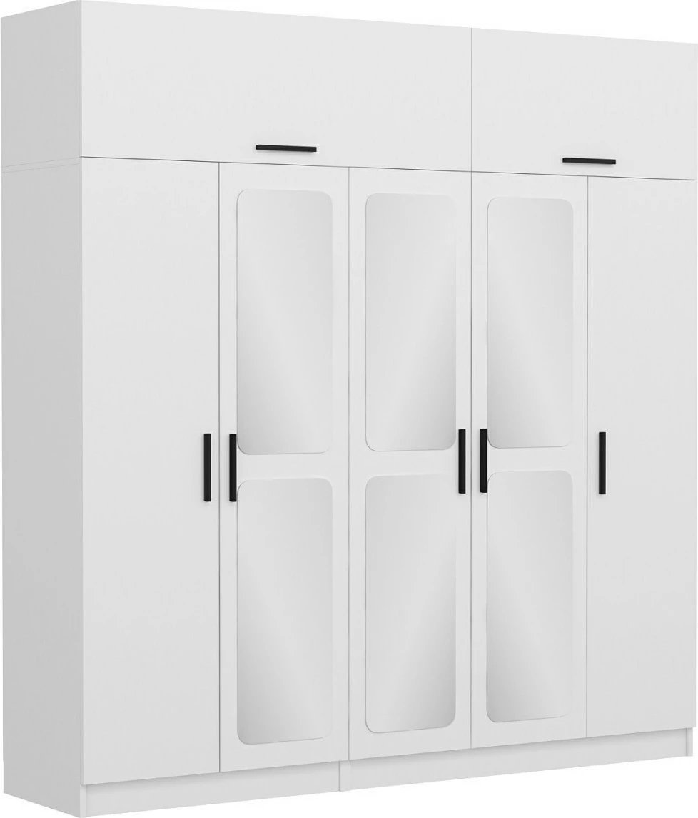 Dollap garderobe Skye Decor, i bardhë, 3096