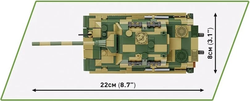 Set ndërtimi Cobi Klocki Panzerjäger Tiger Ausf. B Jagdtiger, 528 pjesë, kamuflazh