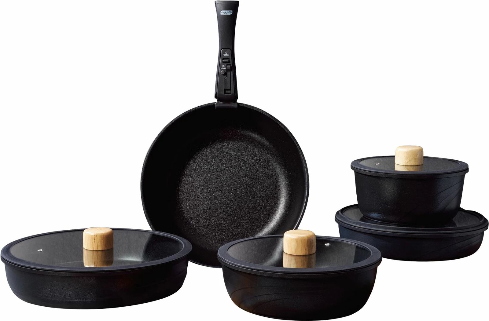 Set tenxheresh (14 copë), Hermia Concept, Hona XL, e zezë