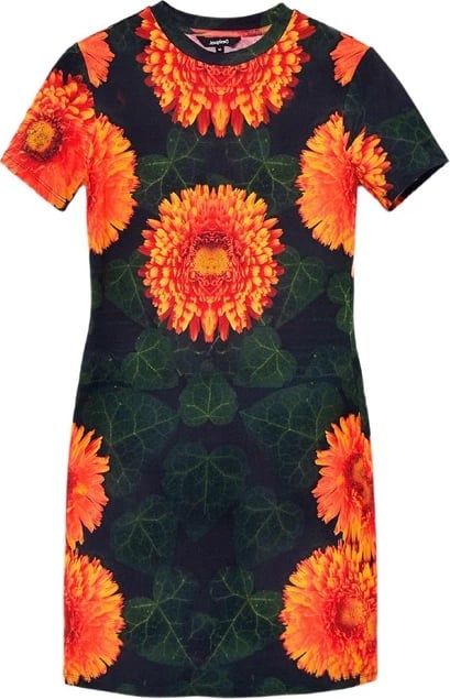 Fustan Desigual për femra, portokalli