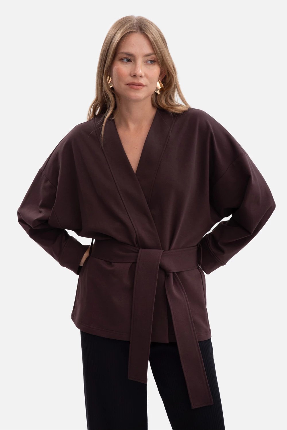 Blazer për femra BeWear 218676, kafe