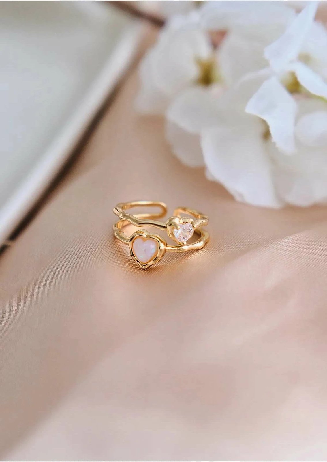 Unazë Jumeon, ngjyrë ari, Gld-Sdfklp-Clk