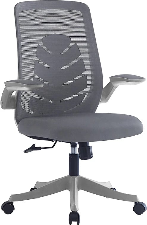 Karrige zyre Enrich, pëlhurë rrjete, ngjyrë gri