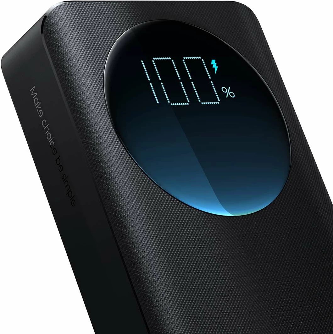 Powerbank Joyroom JR-PBF03, 30000mAh, 30W, me kabllo USB-A në USB-C, e zezë