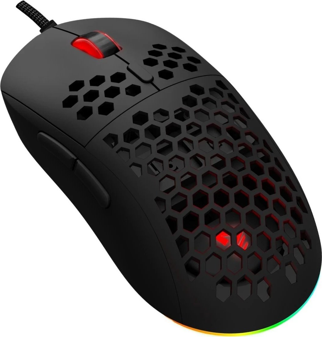 Maus Savio Hex-R, RGB, 12000 DPI, i zi