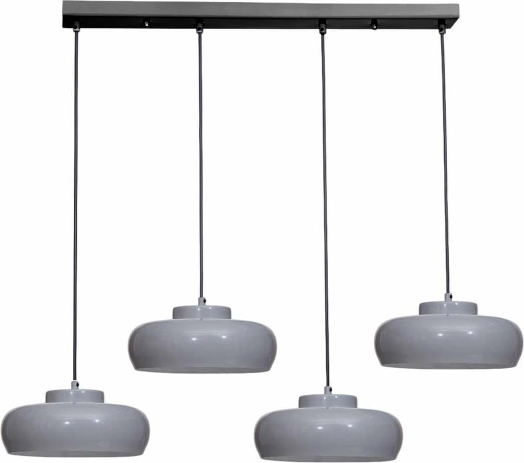 Llambadar Opviq, 9028-6, metalik, gri dhe i zi, lartësi e rregullueshme