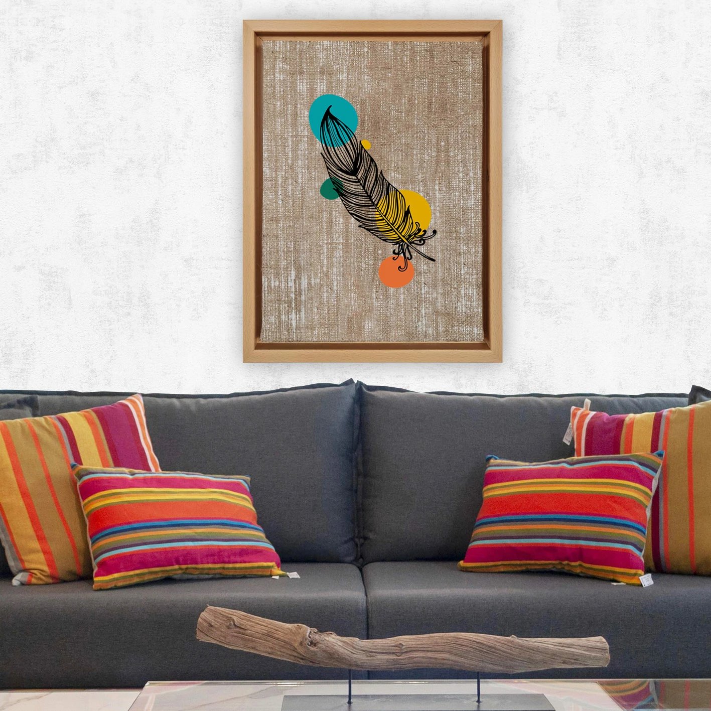 Pikturë dekorative në kanavacë Wallity, shumëngjyrëshe, LNJ319568870863 - 96136, 96x136cm