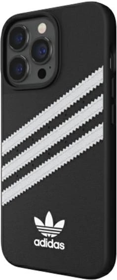 Mbështjellës Adidas OR Moulded Case PU për iPhone 13 Pro/13 6.1", zi bardhë