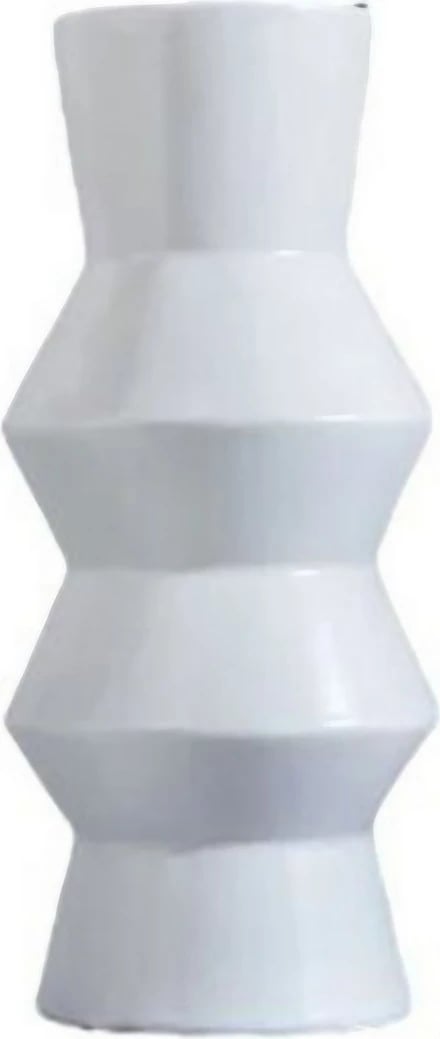 Vazo dekorative, qeramike, e bardhë, Evila Originals, CY0205, 11x29x11cm Vazo dekorative, qeramike, e bardhë, Evila Originals, CY0205, 11x29x11cm