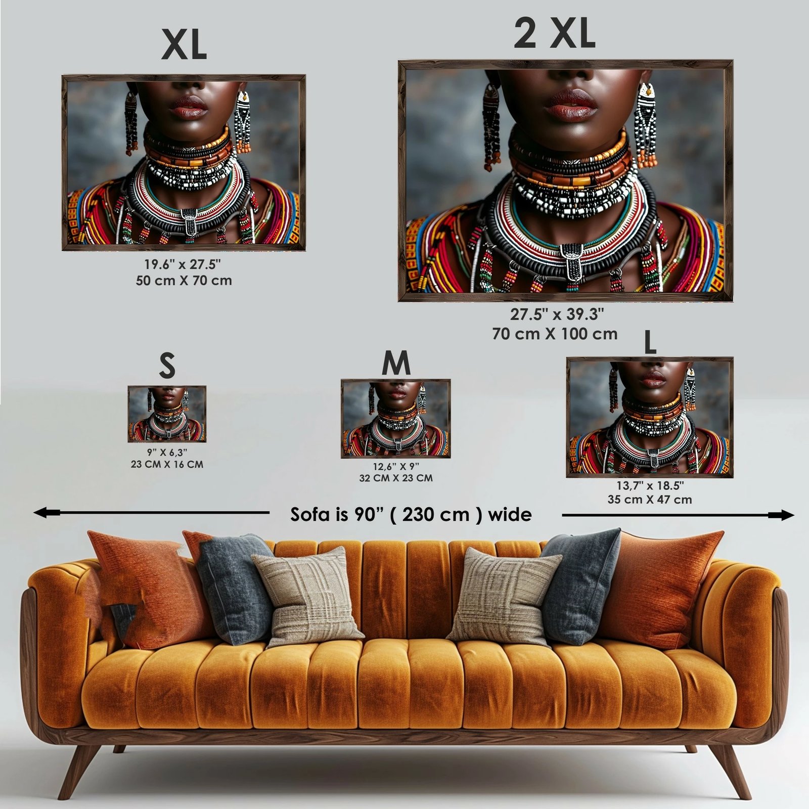 Pikturë dekorative me kornizë MDF, shumëngjyrëshe, Wallity GE244-L