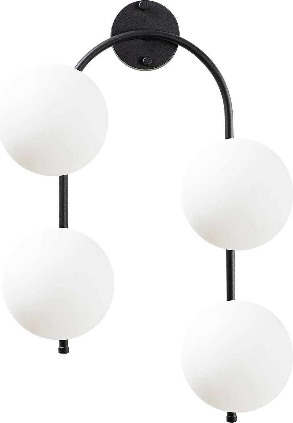 Llambë muri Opviq, Jewel - 10595, e zezë dhe krem, moderne