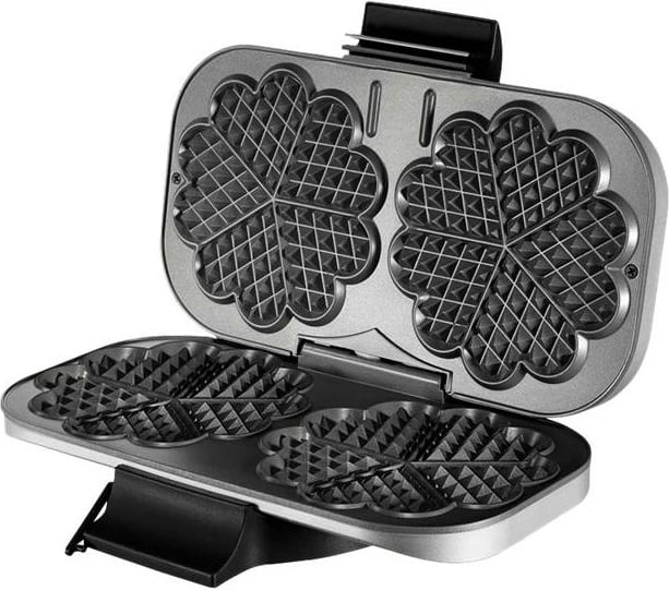 Pjekëse gofrash dyfishe, Unold, 48241, 1200W, pllaka jo-ngjitëse, argjendtë e zezë
